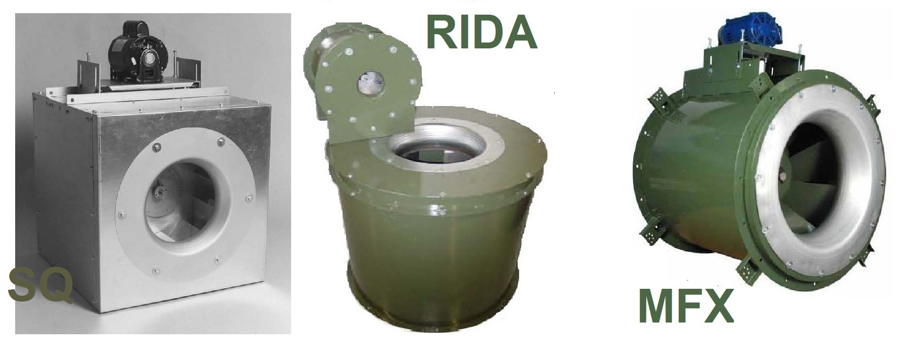 Industrial in-line centrifugal fan blower