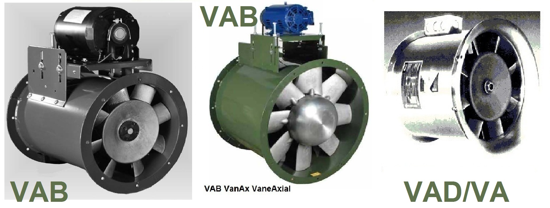 Industrial vaneaxial fan