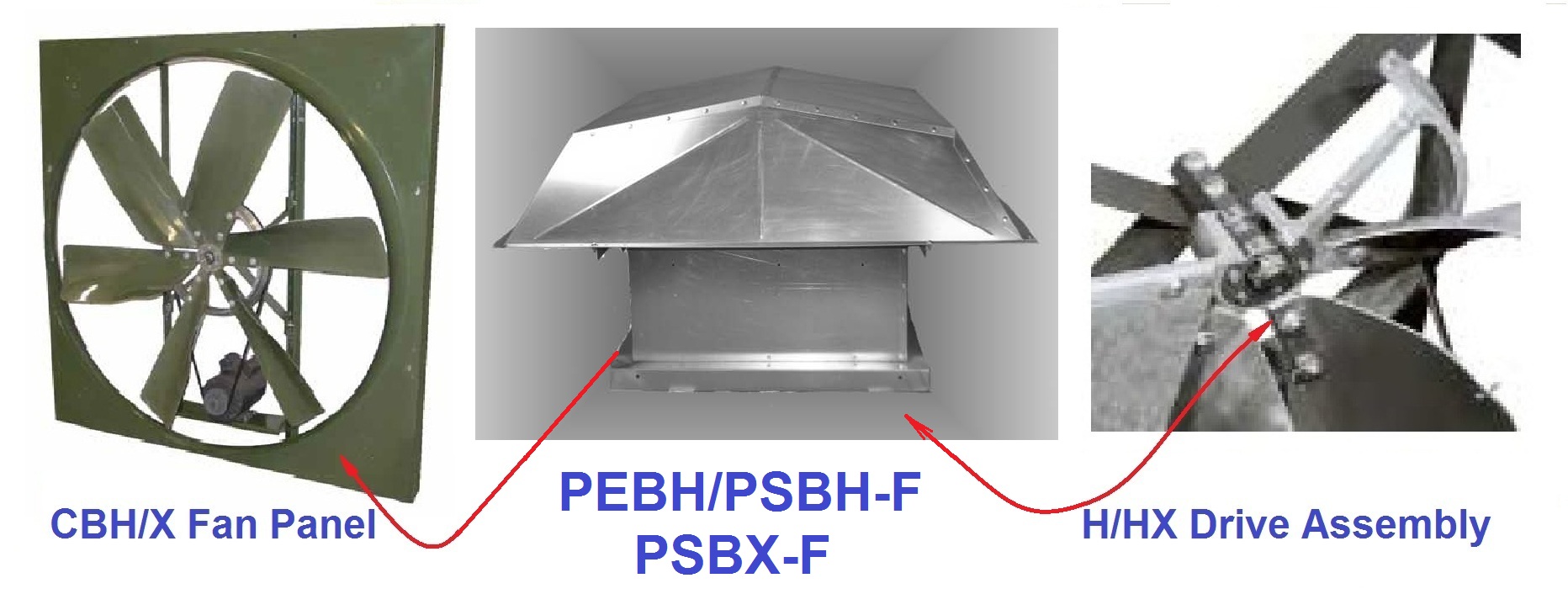 Commercial roof exhaust fan