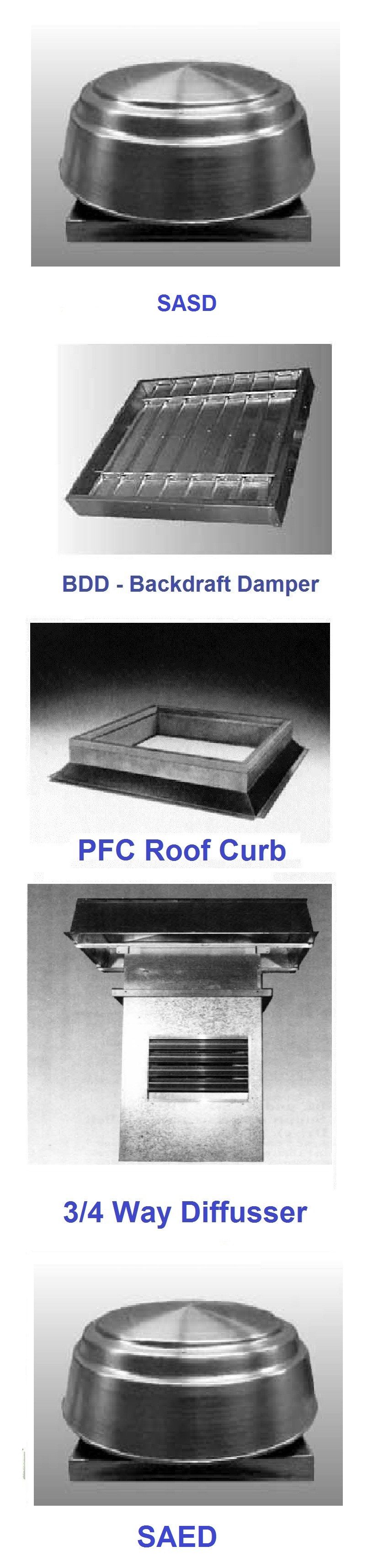 Aluminum roof fan