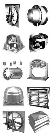 Heavy duty industrial and commercial fans vantilators.
